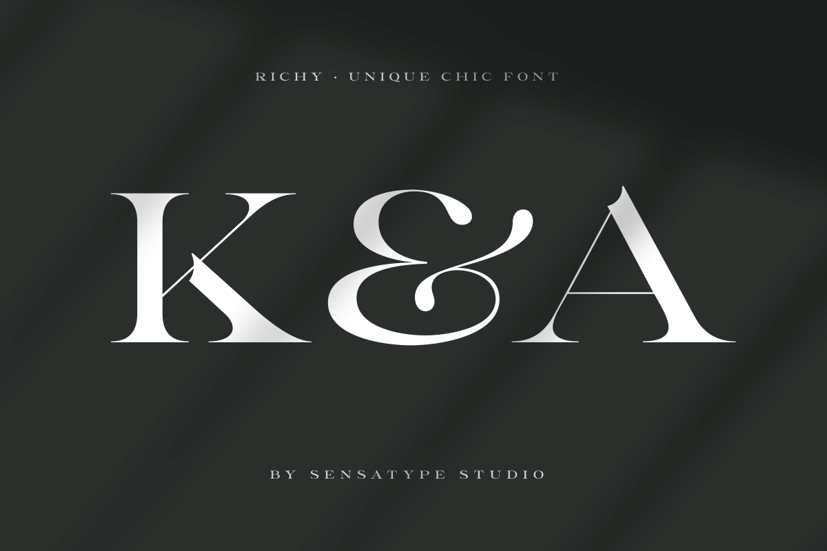 Richy - Unique Chic Font, a Serif Font by Sensatype (Photo 4 of 21)