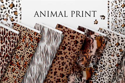 Watercolor Animal Print, a Pattern Graphic by Knopazyzy