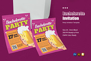 Bachelorette Party Event Invitation, an Invitation Template by Esensifiksi.studio (Thumbnail 1 of 2)