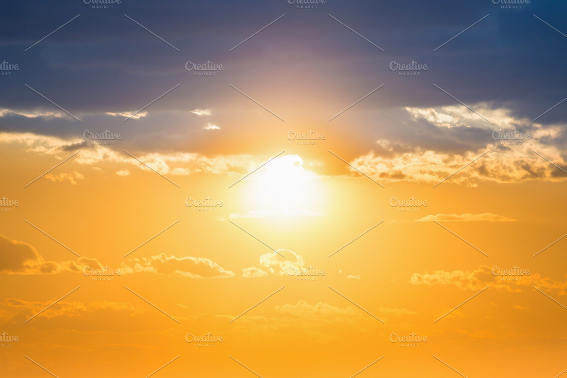 Sunset on sunset orange sky, a Nature Photo by Vapi