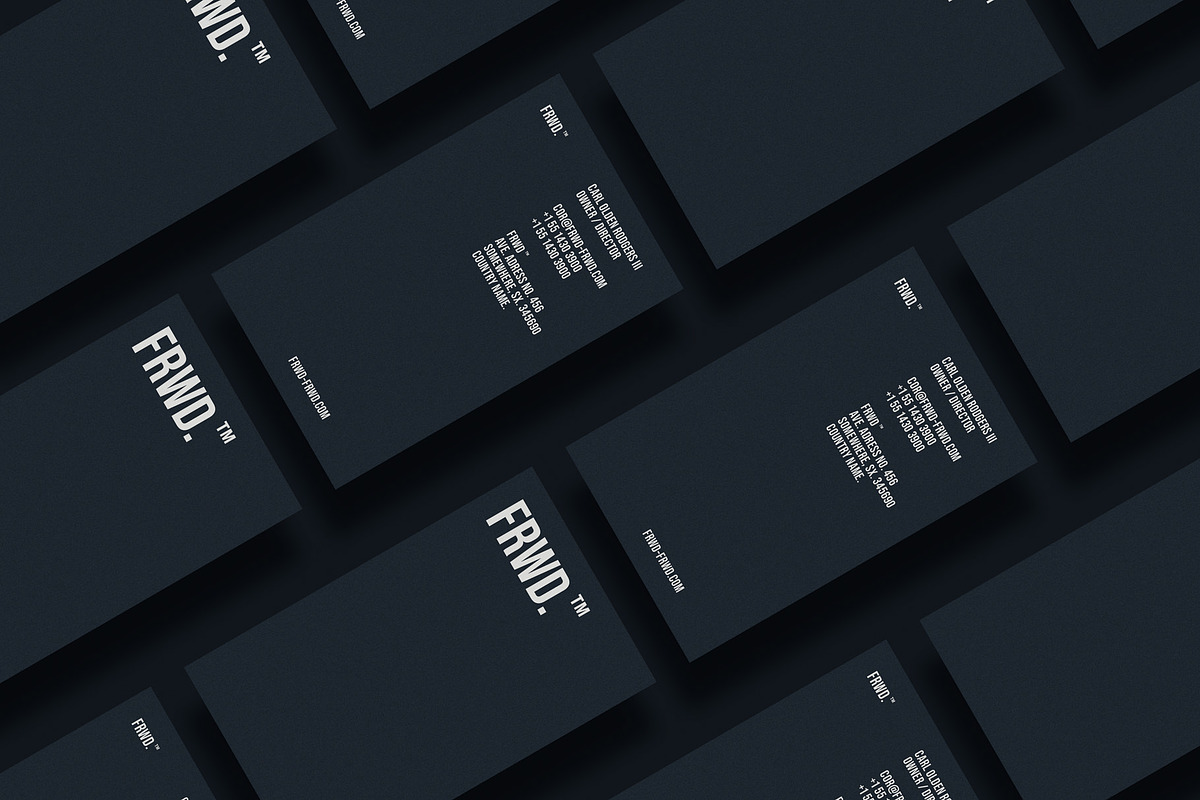 Business cards template: FRWD, a Business Card Template by Srg® (Photo 2 of 4)