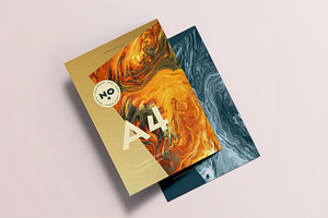 Angled A4 A5 Flyer Mockup