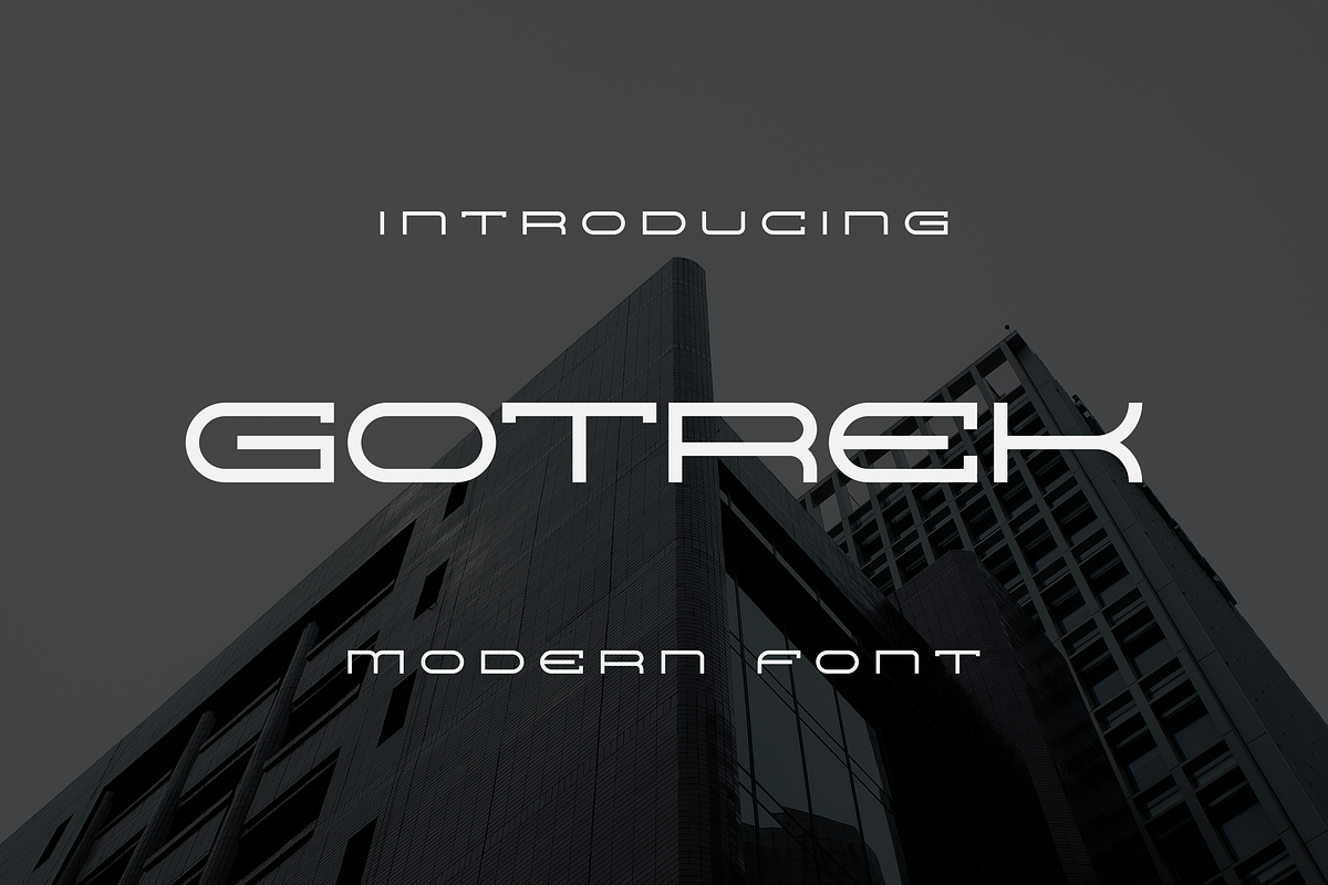 Gotrek, a Sans Serif Font by lelevien (Photo 1 of 4)