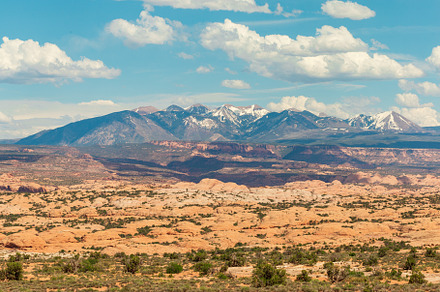 La Sal Mountains View in Moab, a Nature Photo by Andriana Syvanych