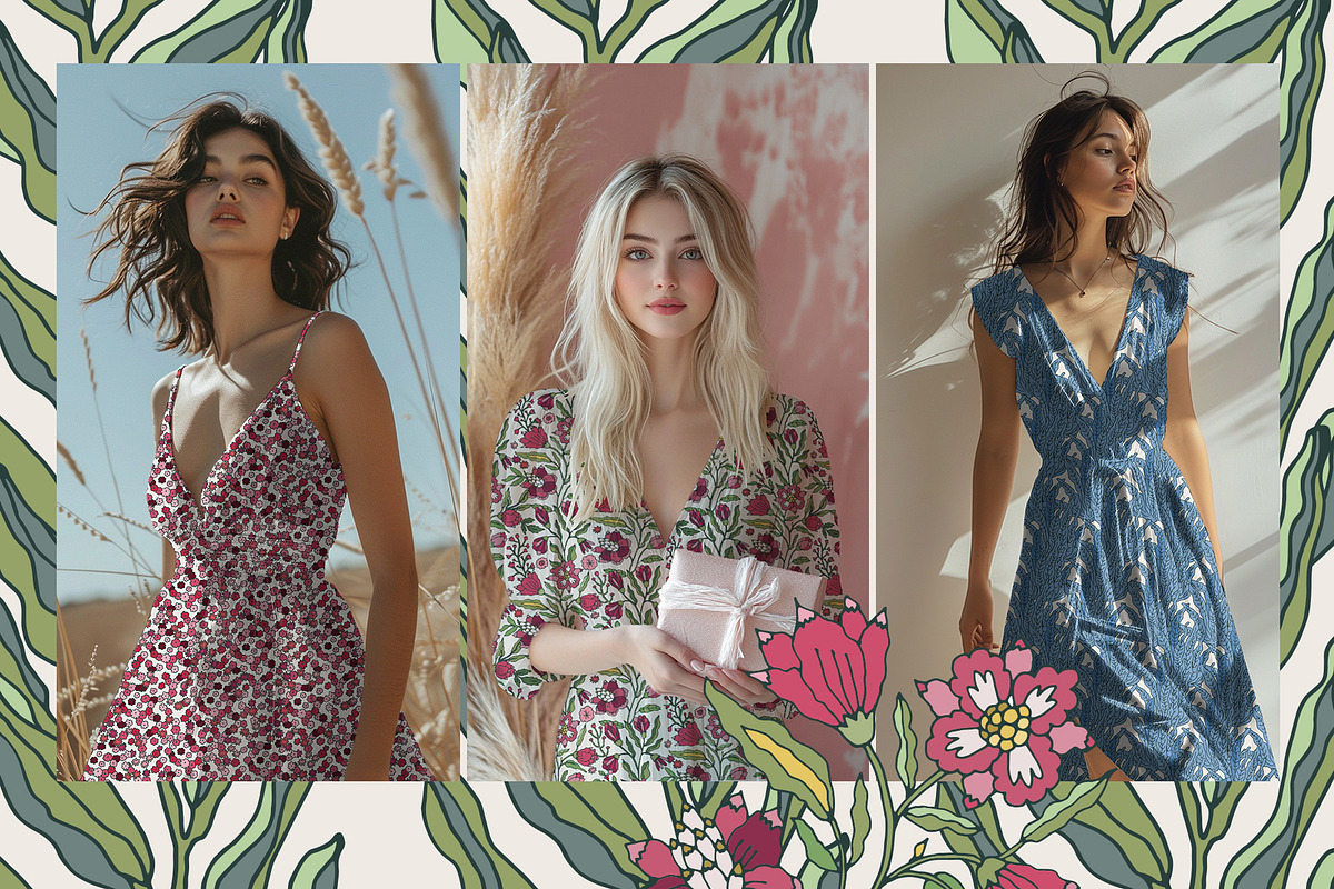 Folk Floral Seamless Patterns, a Pattern Graphic by Sonulkaster (Photo 14 of 15)