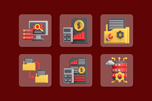 Data Management 3D Icon Pack