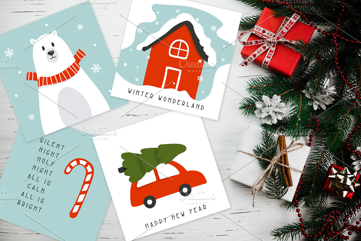 New Year Font and Graphics Pack preview 2