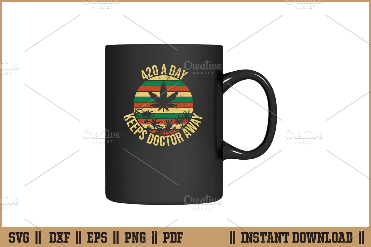 420 A Day Keeps Doctor Away Weed SVG, a Healthcare Illustration by Handy Arts Studio (Photo 3 of 3)