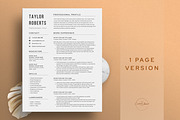 Resume/CV - The Taylor, a Resume Template by CreativeLandStudio (Thumbnail 2 of 9)