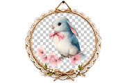 Watercolor Spring Birds Clipart, an Illustration by DreamArtGraphic (Thumbnail 7 of 8)