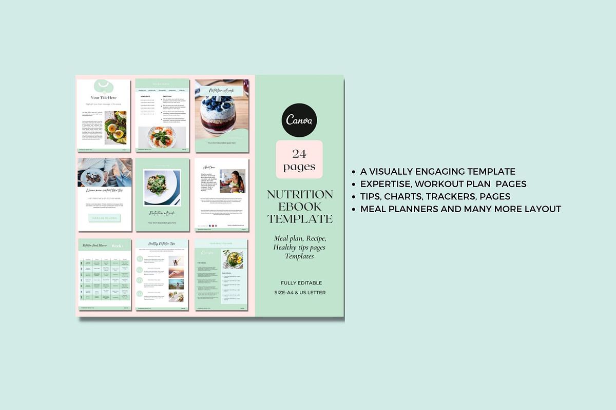Nutrition Coach Course Creator Canva, a Social Media Template by Deepa Template Studio (Photo 9 of 48)