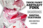 Thick Paint Abstract Pink Textures, a Texture Graphic by Skritch Studio (Thumbnail 1 of 6)