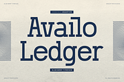 Availo Ledger | Slab Serif Typeface, a Slab Serif Font by gracetype_studio (Thumbnail 1 of 12)