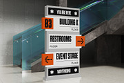 Freestanding Wayfinding Sign Mockup, an Advertising Mockup by herutage (Thumbnail 2 of 4)
