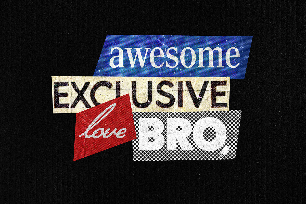 Words Collage Elements, an Object Graphic by Design Squad (Photo 4 of 6)