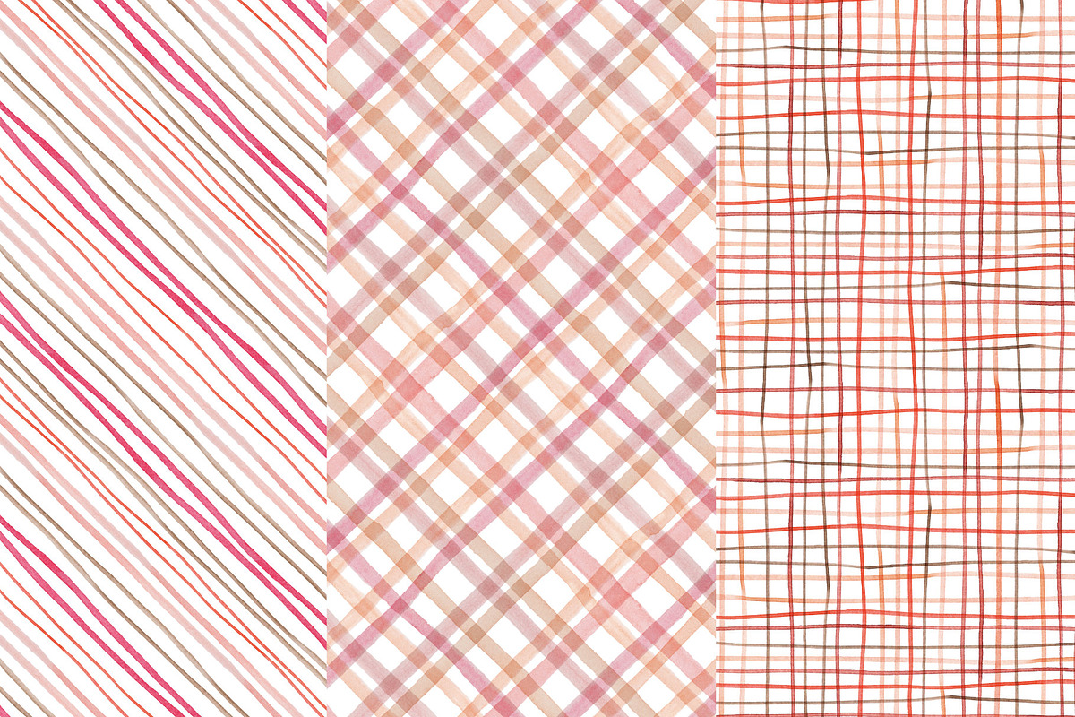 Watercolor lines and stripes, a Pattern Graphic by Wild Rose (Photo 5 of 8)