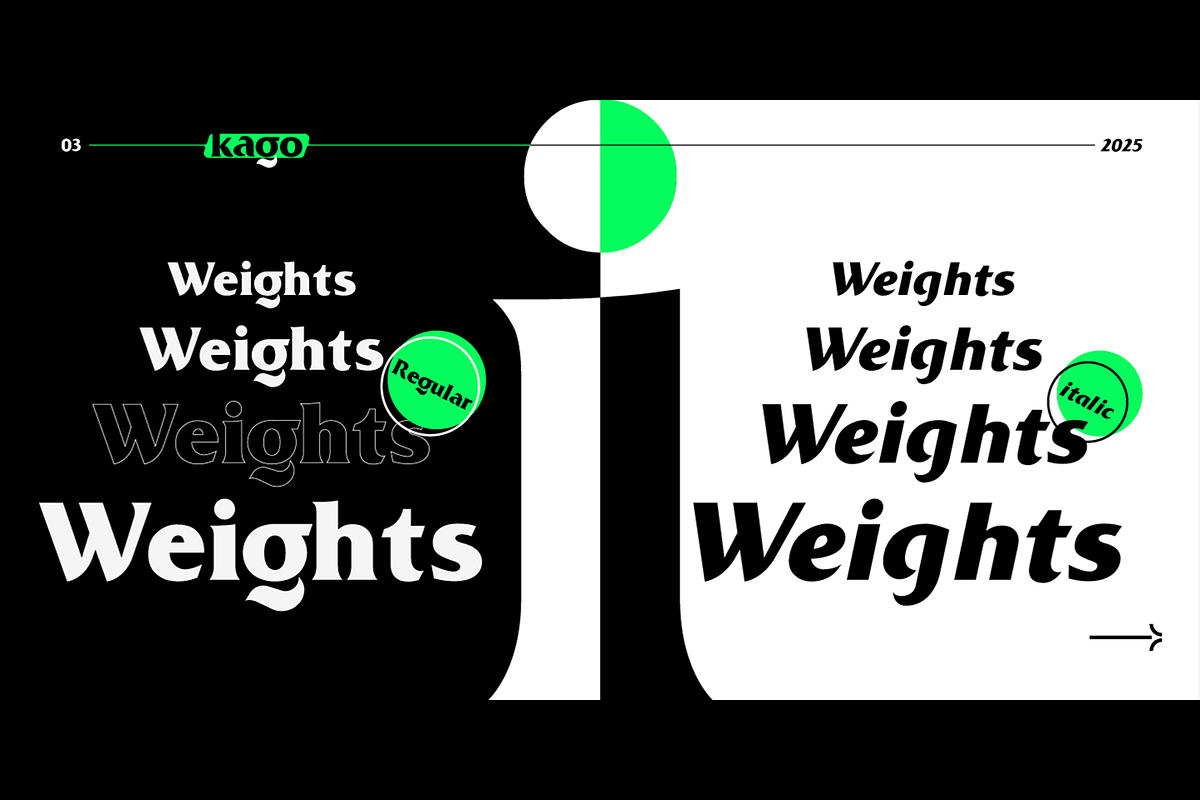 Kago typeface, a Sans Serif Font by Foda Foundry (Photo 3 of 9)