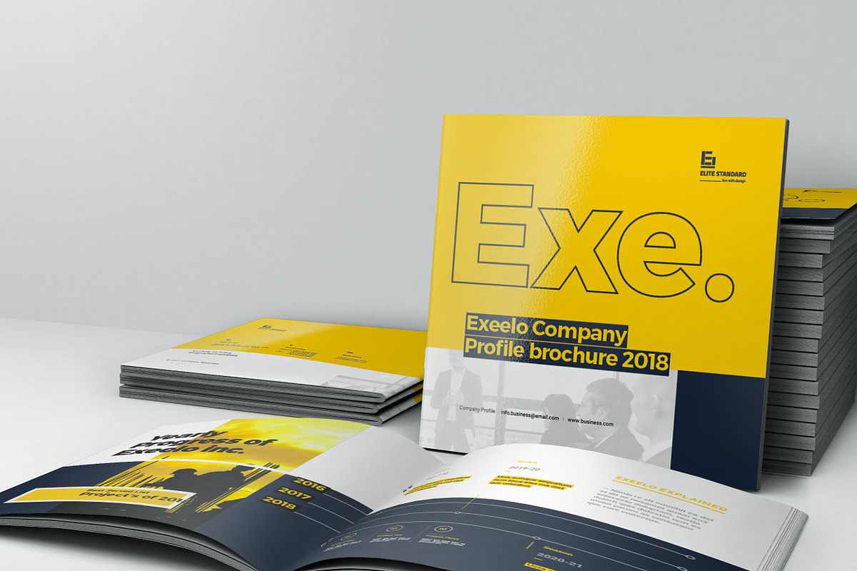 Square Company Profile, a Brochure Template by Elite_Standard (Photo 1 of 11)