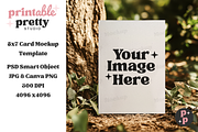 Forest Floor Card Mockup PSD, a Product Mockup by Printable Pretty Studio (Thumbnail 6 of 7)