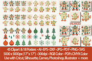 Retro Christmas Toy Robots Graphics, an Object Graphic by Blynn Pippen (Thumbnail 2 of 26)