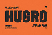Hugro Modern Futuristic Sans Serif, a Sans Serif Font by Perfectype (Thumbnail 1 of 7)
