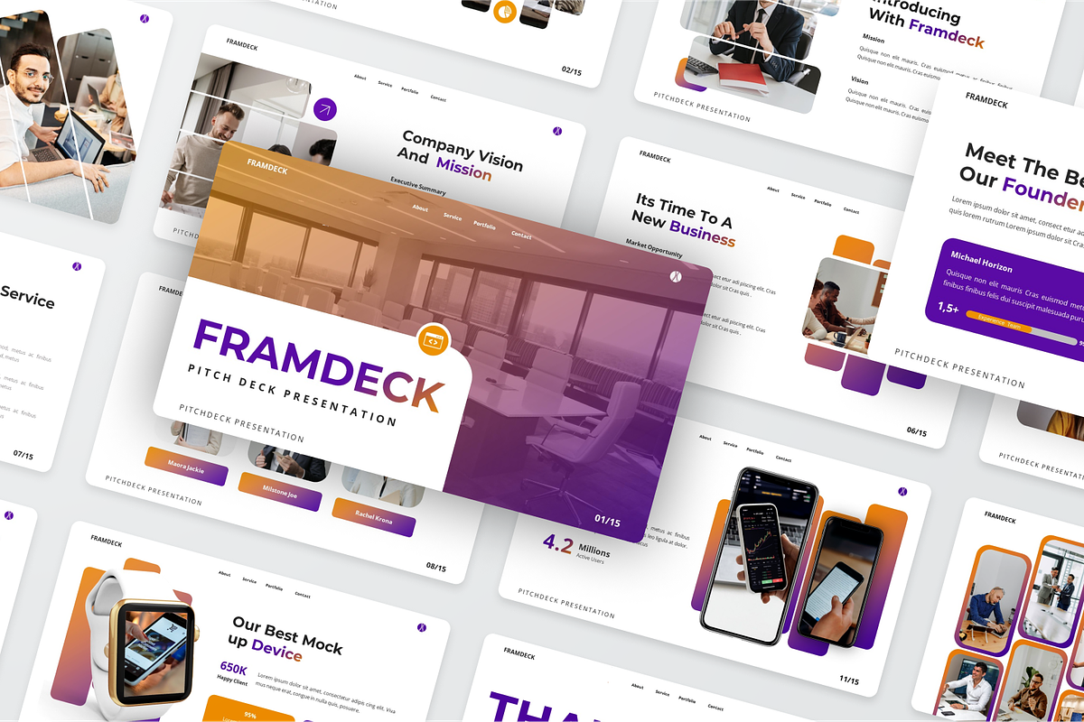 Framdeck -  Pitch Deck Keynote, a Presentation Template by SquidPixey (Photo 6 of 6)