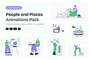 Animated People and Places Set, a Person Illustration by Creative Stall (Thumbnail 1 of 5)