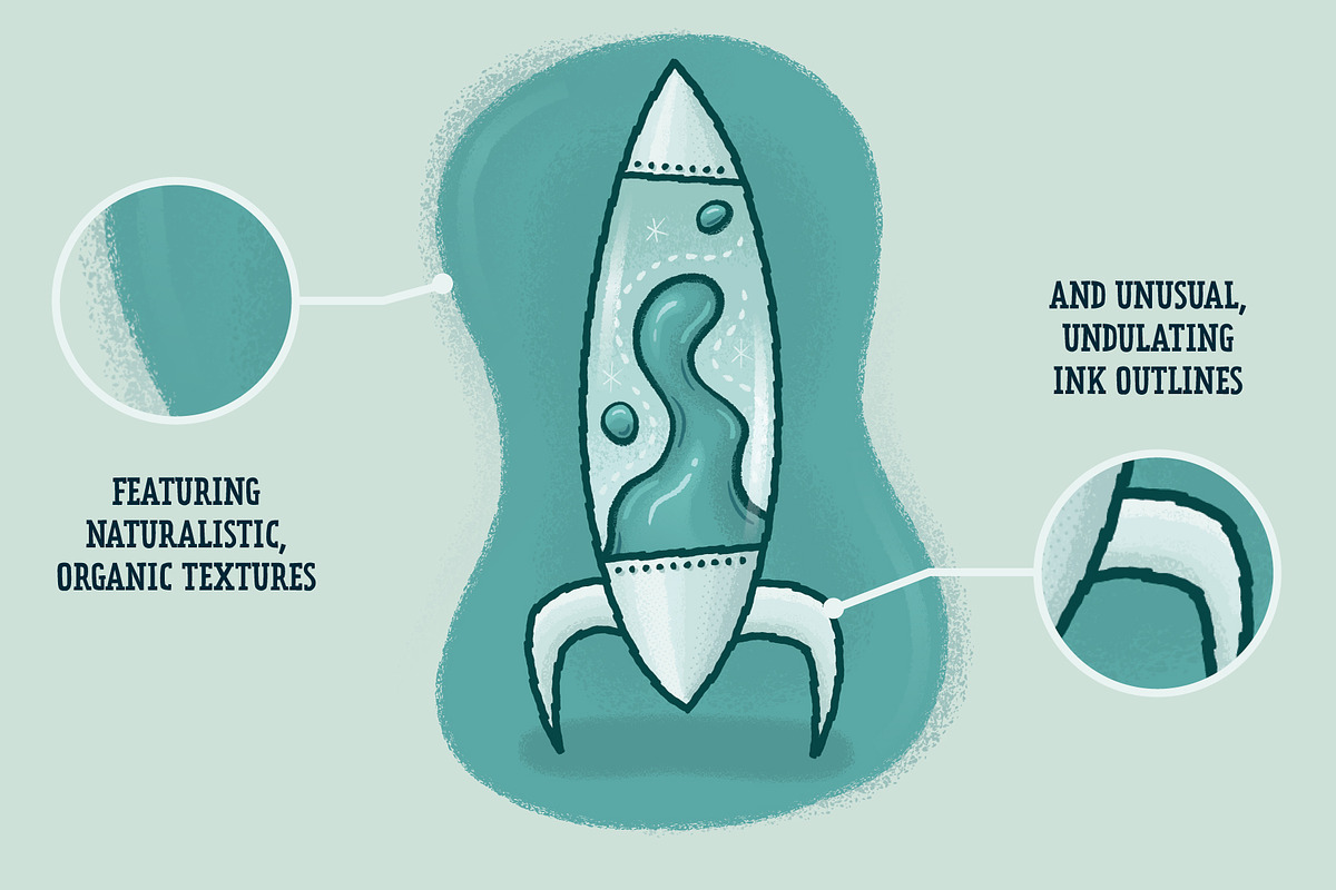 Mid-Century Illustrator Brushes preview 5