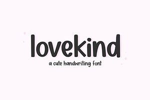 Lovekind Cute Handwriting Font