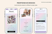 Editable Canva Website Template, a Landing Page Template by The Pixel Palace (Thumbnail 3 of 8)