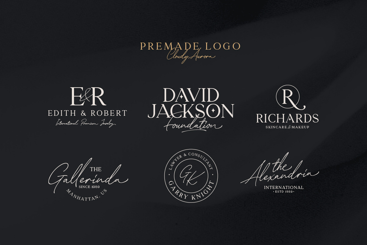 Cloudy Aurora - Font Duo (+LOGOS) preview 4
