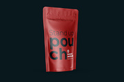 Stand Up Pouch Mockup Half Side view, a Cups & Container Mockup by easymock (Thumbnail 9 of 12)