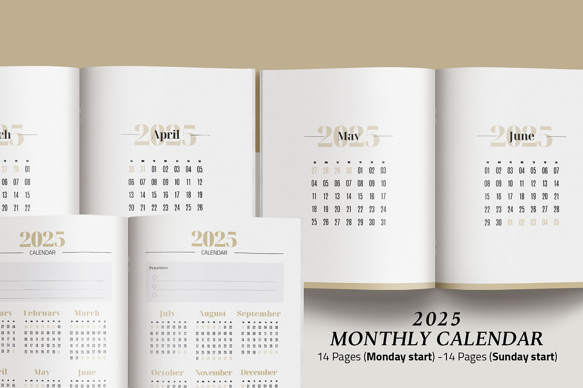 2025 Canva Planner, Monthly Calendar, a Magazine Template by 3.14&Co (Photo 10 of 10)