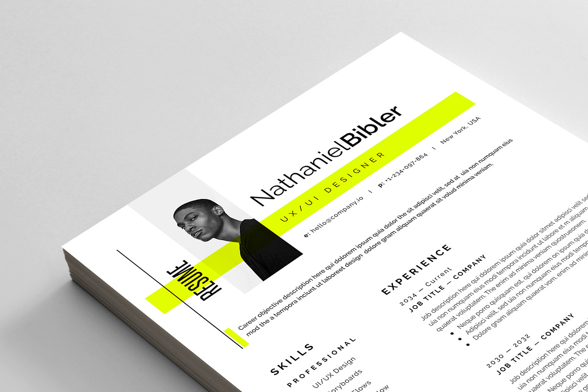 Resume/CV, a Resume Template by Reuix Studio (Photo 5 of 5)