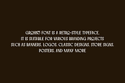 Grohko - Retro Font, a Serif Font by QR Design Studio (Thumbnail 5 of 8)