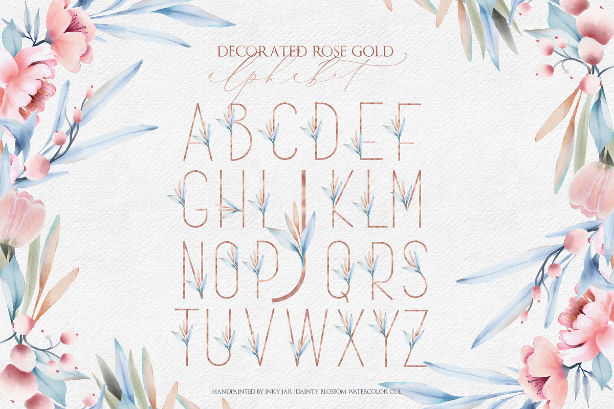 Watercolor Col. Dainty Blossom, a Texture Illustration by Inky Jar Design Studio (Photo 9 of 13)