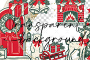 Whimsical Christmas Clipart, a Decorative Illustration by BigCakeBee (Thumbnail 2 of 3)