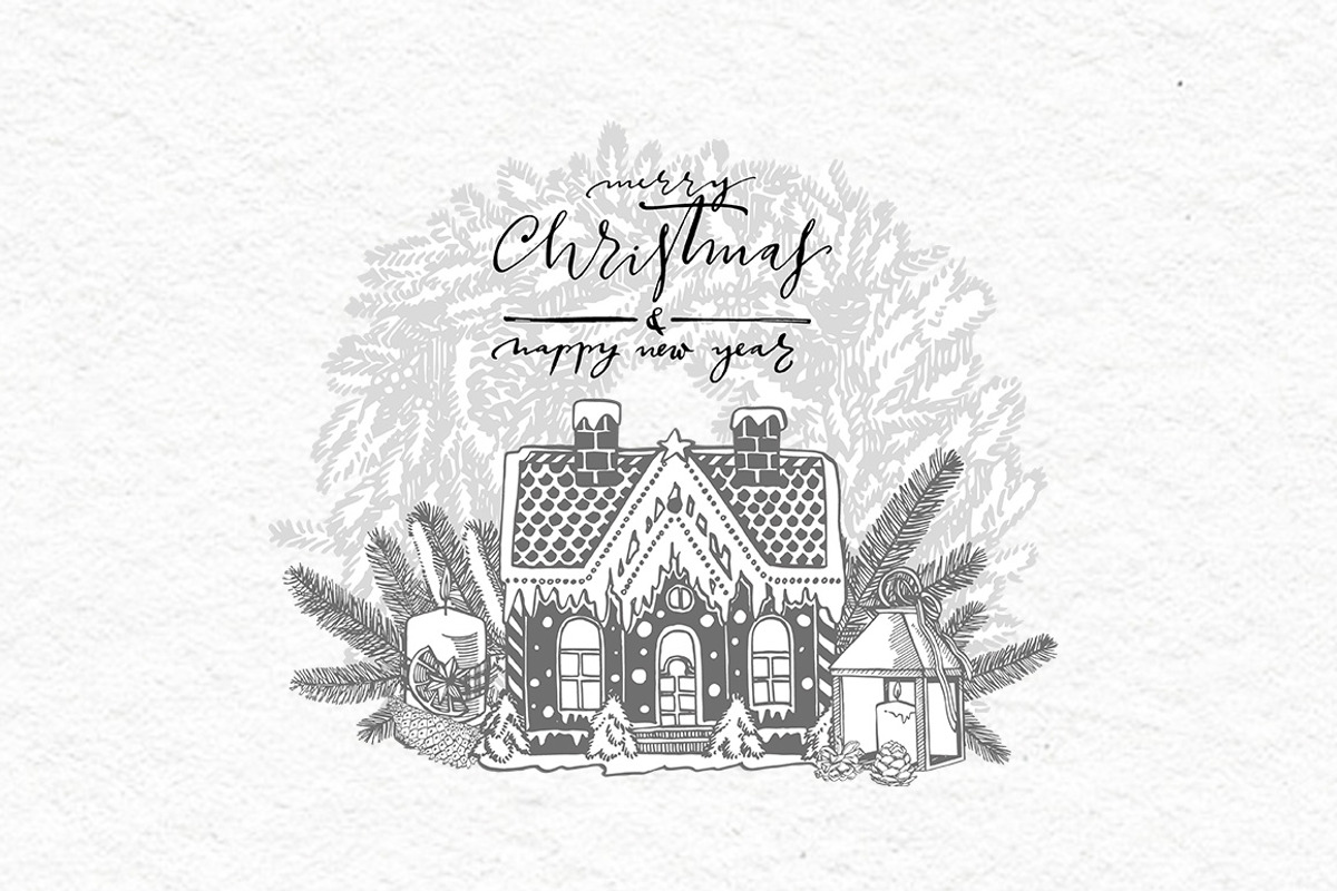 Xmas set graphic illustrations, a Decorative Illustration by Ann Astro (Photo 24 of 24)