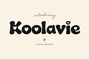 Koolavie - A Playful Bubble Font, a Handwritten Font by Letterhanna Studio (Thumbnail 1 of 9)