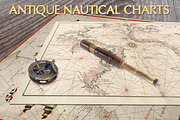 Antique Nautical Charts, a Texture Graphic by Blue Line Design (Thumbnail 1 of 21)
