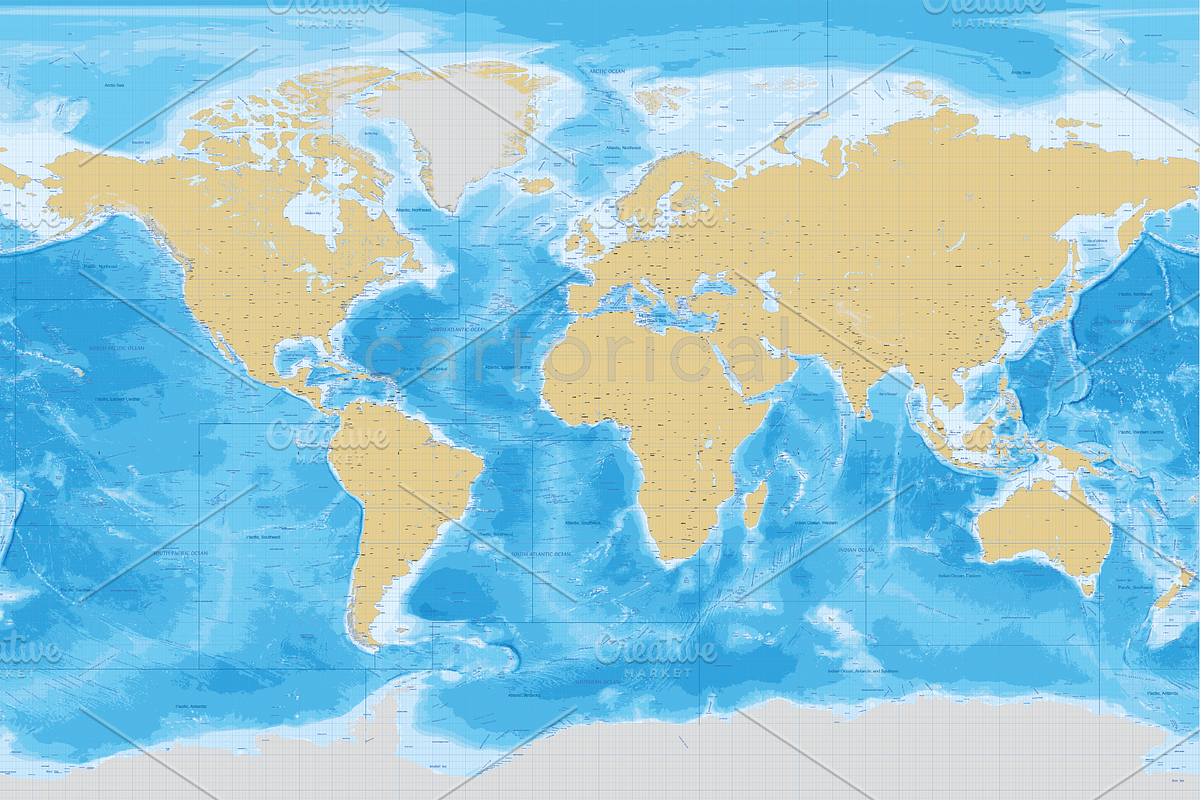 Marine World Vector Map, an Illustration by Cartorical (Photo 2 of 4)