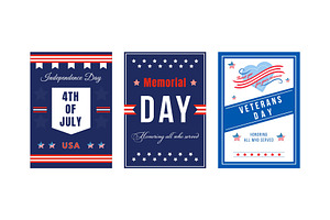 American National Holiday Posters