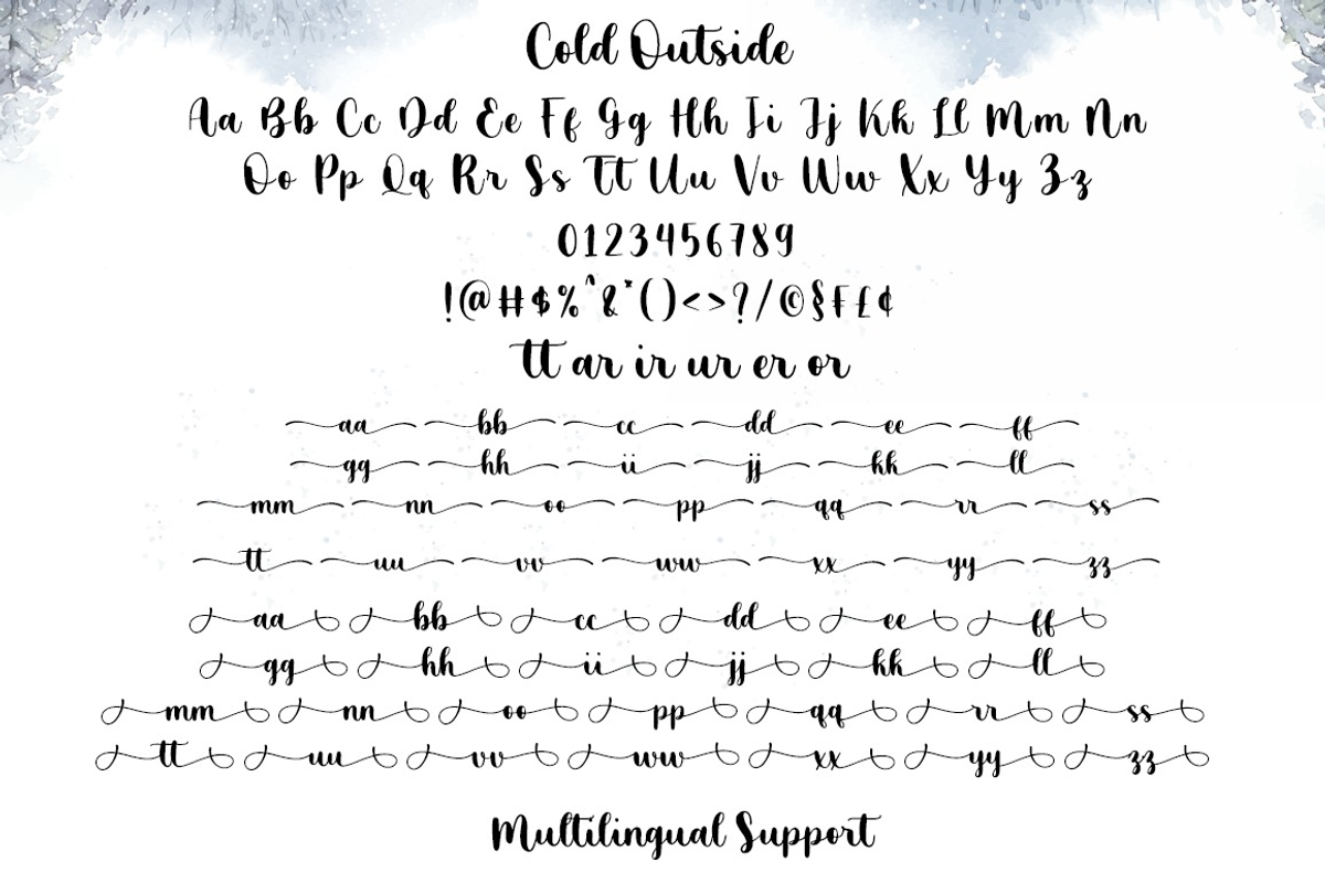 Cold Outside - Lovely Script, a Script Font by Sronstudio (Photo 10 of 10)