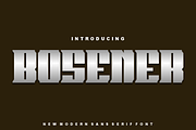 Bosener - Font, a Sans Serif Font by artchiles_design (Thumbnail 1 of 5)