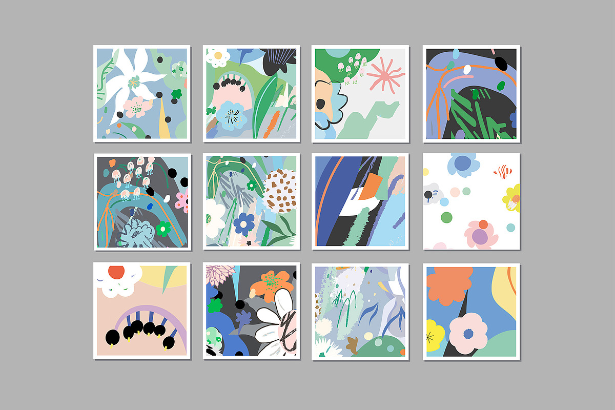 Floral euphoria graphic set, a Decorative Illustration by Lera Efremova (Photo 8 of 12)