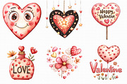 Cute Whimsical Valentine Clipart, an Illustration by Libby Wishes (Thumbnail 4 of 6)