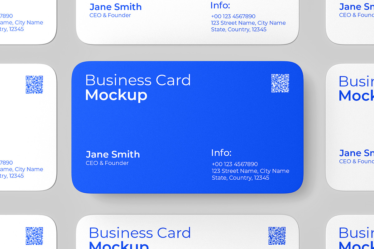 Rounded Business Card Mockup PSD, an Advertising Mockup by graphypix (Photo 1 of 4)