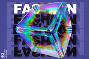 Dispersion 3D Glass Shapes Pack, a Graphic by LarysaZabrotskaya (Thumbnail 11 of 11)