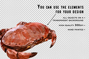 Sea Food Watercolor set, a Graphic by Tamaretto (Thumbnail 2 of 3)