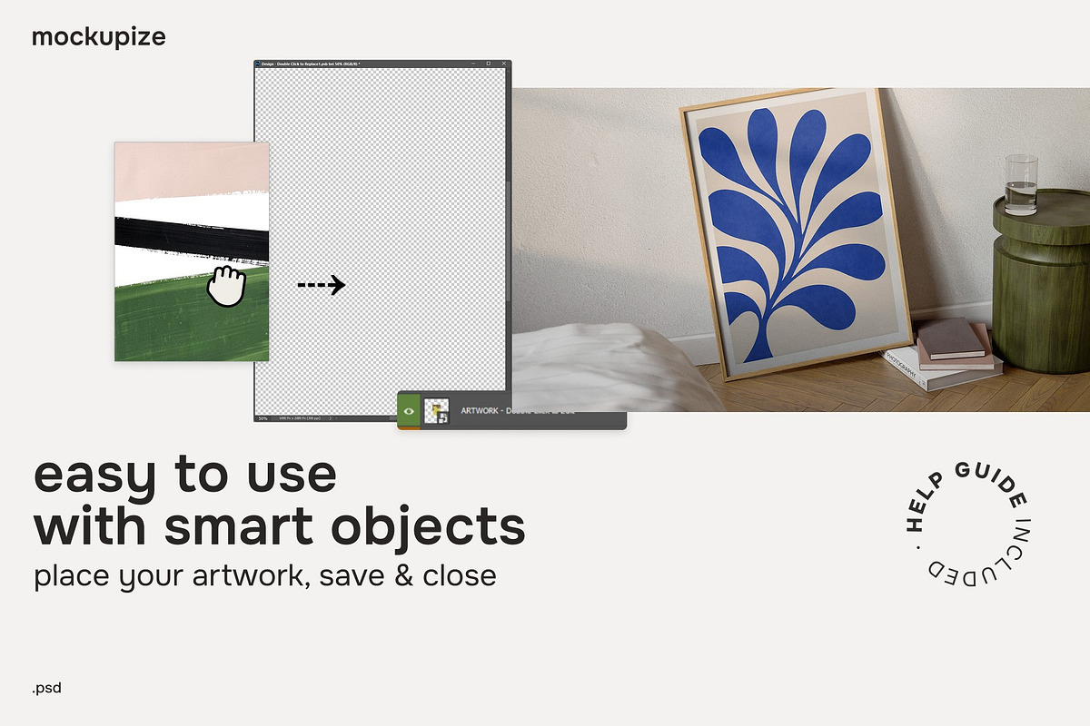5x7 Bedroom Leaning Frame Mockup, a Household Mockup by mockupize (Photo 3 of 7)